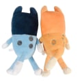 Miniatyrbilde 2 av 2: 28cm Ny Myk The Dog Bingo Plysjleker Tegneseriefilmleke Blå Bingo Fylt Plysjleke Gaver Til Barn 2 PCS 28 cm