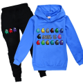 Miniatyrbilde 7 av 10: Among Us Crewmate Impostor Game Kid Hoodie Jumper Träningsoverall Set I White 130