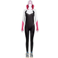 Miniatyrbillede 2 af 5: Spider-man Cosplay Kostume Across The Spider-verse Miles Morales Gwen Zentai Halloween Karneval Fest Dragt Til Voksne Børn Gwen 100