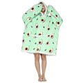 Miniatyrbillede 1 af 2: Avocado-hættetrøje Oversized tæppe Sherpa Fleece Ultra Giant Comfy Hættetrøje Voksen_a