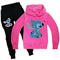Pikkukuva 3 / 3: Lilo & Stitch Treeniasu 2 osaa Huppari Housut Asusteet Urheiluvaatteet Lapsille Rose V. Rose 140cm