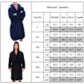 Pikkukuva 2 / 8: Miesten pitkähihainen huppuinen kylpytakki Soft Lounge kylpytakki I Grey 2XL
