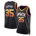 Miniatyrbillede 1 af 2: Mordely 2023 Phoenix Suns herre Kevin Durant #35 Edition syet trøje til voksne I L