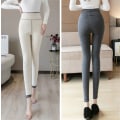 Miniatyrbilde 8 av 8: Vinter kvinners Thicken Lambwool Leggings Fleecefôret I light gray lambeool double extra large