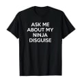 Miniatyrbillede 2 af 5: En gave - Spørg e Om y Ninja forklædning T-shirt kort ærme I black M