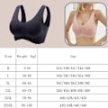 Pikkukuva 2 / 5: Air BH Naturgummi Underkläder Bralette Sömlös Sportväst i ett stycke Spets BH Lätt vacker rygg Apricot M