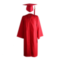 Miniatyrbild 1 av 5: Naievear 1 Set Graduation Klänning Hatt Tofs Dragkedja V-hals Lös Enfärgad 2023 High School Bachelor Akademisk klänning Studenttillbehör Red 4XL
