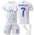Miniatyrbilde 1 av 2: 23-24 Al-Nassr FC Borte Fotballdrakter med Strømpe for Barn nr 7 Ronaldo 18