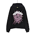 Miniatyrbilde 1 av 2: Sp5der Hip-hop-artist 3D-trykket genser Herr og dame inkludert hettegenser Casual sett[HK] svart hettegenser V black hoodie L