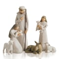 Miniatyrbild 1 av 5: 6st Willow Tree Nativity Figurer Set Staty Handmålad Dekor Julklapp HZ