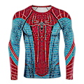 Pikkukuva 1 / 4: Spiderman-tiukka T-paita miesten urheilutreeniin pitkähihainen toppi D S
