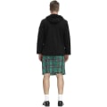 Pikkukuva 4 / 5: Irlantilainen ruudullinen vihreä kiltti - Skotlantilainen Pyhän Patrickin vihreä plisseerattu puku Tartan-hame Kiltit Vaatteet miehille ja naisille green M