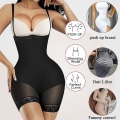 Miniatyrbillede 2 af 3: Kvinder Slankende Body Shaper Sømløs Butt Lifter Bodysuits Push Up Shapewear Underkjole Korset Talje Tog Black M