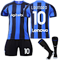 Miniatyrbild 1 av 2: 22-23 Inter Milan hemmatröja #10 Lautaro Acosta fotbollströja Vuxna barn YZ S