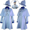 Miniatyrbild 1 av 4: Trollkarl Skola Häxa Fleur Isabelle Delacour Beauxbaton Magic Cosplay Kostymer Hatt Dam Skoluniform Kläder Cap Halloween-i Without Cap Z Without Cap XL
