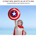 Miniatyrbillede 6 af 6: Captain America Shield Børnekostume Superhelt Klæd Ud - Perfekt V