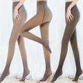 Miniatyrbilde 2 av 5: Gjennomsiktig varm fleece ultra tynn stretch Coffee 220G