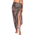 Miniatyrbild 2 av 10: Lång Sarong cover upp kvinnor Chiffong Beach Wrap LEOPARD PRINT leopard print