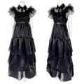 Miniatyrbild 2 av 5: Onsdag Adams Family Comedy Cos Prom Wednesday Black Dress.v2 M