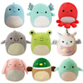 Pikkukuva 3 / 5: 20 cm Squishmallow pehmolelu tyyny lahja - vaaleanpunainen dinosaurus