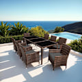 Miniatyrbild 10 av 11: tectake Matgrupp Menorca i konstrotting Brun