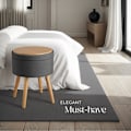 Miniatyrbild 8 av 10: tectake Sittpuff med förvaringsutrymme Yara Mörkgrå