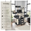 Miniatyrbild 2 av 10: tectake Katt klösträd, klösmöbel Gismo Vit