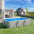 Miniatyrbild 2 av 5: tectake Poolskydd rektangulär - 160 x 260 cm Blå