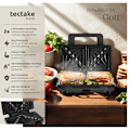 Miniatyrbild 2 av 8: tectake Smörgåsgrill SK1000W Silver