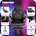 Miniatyrbild 7 av 10: tectake Gamingstol Mike Svart