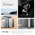 Miniatyrbild 5 av 8: tectake Ismaskin Arctic, 1,2 L, 2 isbitsstorlekar Silver