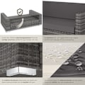 Miniatyrbild 5 av 11: tectake Loungeset München i konstrotting grå