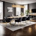 Miniatyrbild 9 av 11: tectake Karmstol Marilyn i guld -  per styck Guld