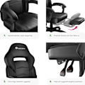 Miniatyrbild 3 av 11: tectake Gamingstol Comodo Svart
