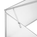 Miniatyrbild 5 av 5: tectake Drivhus i aluminium med låsbart tak - 102 x 61 x 41 / 31 cm Transparent