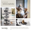 Miniatyrbild 7 av 11: tectake Klösträd katt, klösmöbel Hansi grå