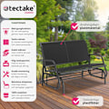 Miniatyrbild 2 av 9: tectake Gungbänk Greta 2-sits 121x72x86,5cm Svart