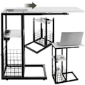 Miniatyrbild 1 av 8: tectake Datorbord Rhea, C-form, med laddstation Vit