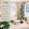 Miniatyrbild 2 av 10: tectake Konstgjord julgran Comet, naturtrogen design - 150 cm Grön