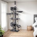 Miniatyrbild 9 av 11: tectake Klösträd katt, klösmöbel Hansi grå