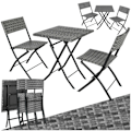 Miniatyrbild 1 av 11: tectake Cafegrupp Trevi i konstrotting grå
