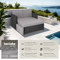 Miniatyrbild 2 av 10: tectake Loungesoffa Korfu grå