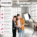 Miniatyrbild 2 av 11: tectake Studiolampa + softbox modell 2 Svart