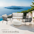 Miniatyrbild 8 av 10: tectake Loungeset Sundo i repdesign Grafitgrå