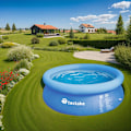 Miniatyrbild 10 av 10: tectake Pool rund med filterpump Ø 300 x 76 cm Blå