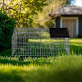 Miniatyrbild 3 av 9: tectake Kaninhage med solskydd Svart