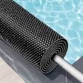 Miniatyrbild 3 av 9: tectake Poolskydd rektangulär - 500 x 800 cm Svart