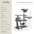 Miniatyrbild 6 av 11: tectake Katt klösträd, Martin grå
