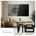 Miniatyrbild 3 av 10: tectake Väggfäste för 32-100 tum lutbar Svart