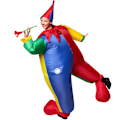 Miniatyrbild 2 av 9: tectake Uppblåsbar dräkt Clown multifärg